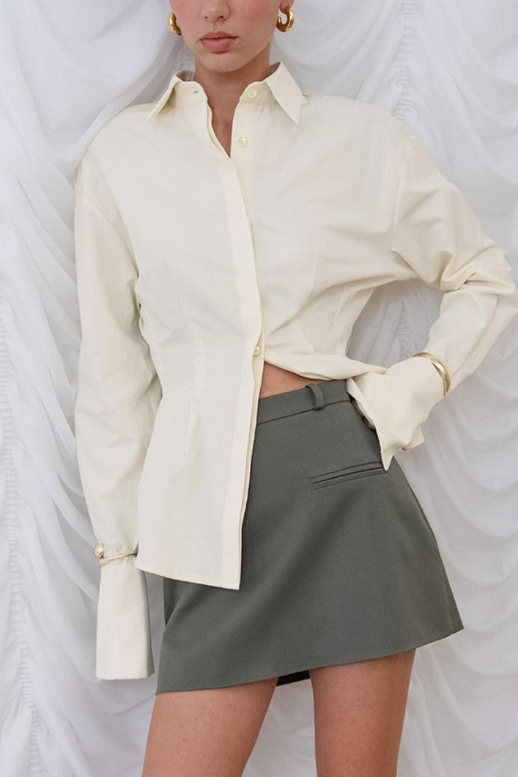 Minimalist Waist Define Blouse