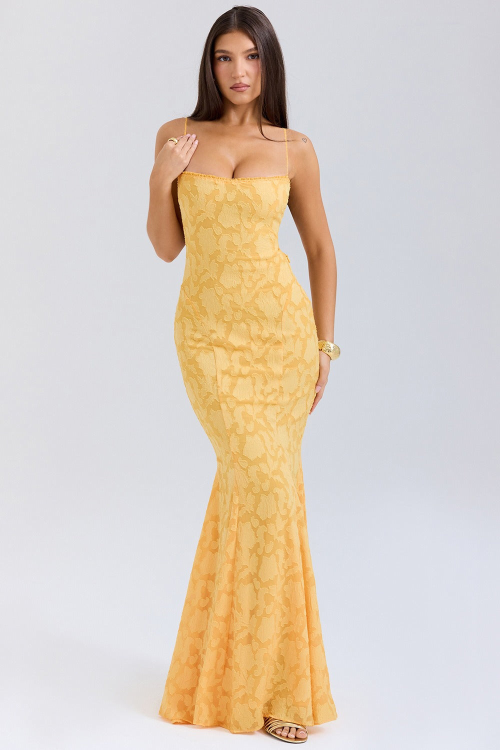 Backless Lace Maxi Dress