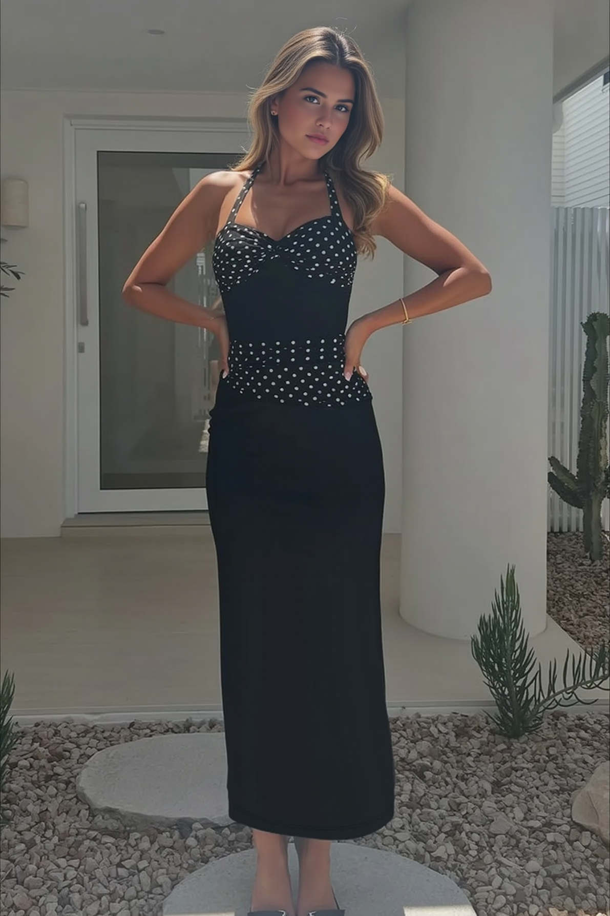 Backless Halter-Neck Dress