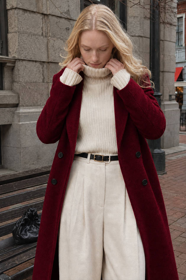 Warm Wool Long Overcoat