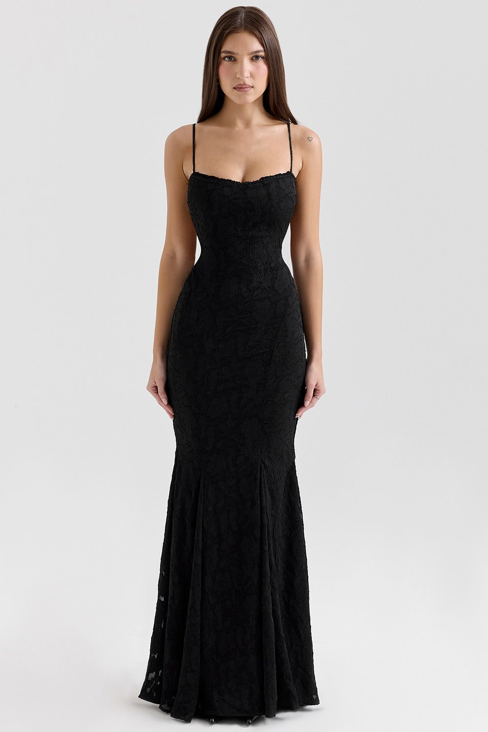 Backless Lace Maxi Dress
