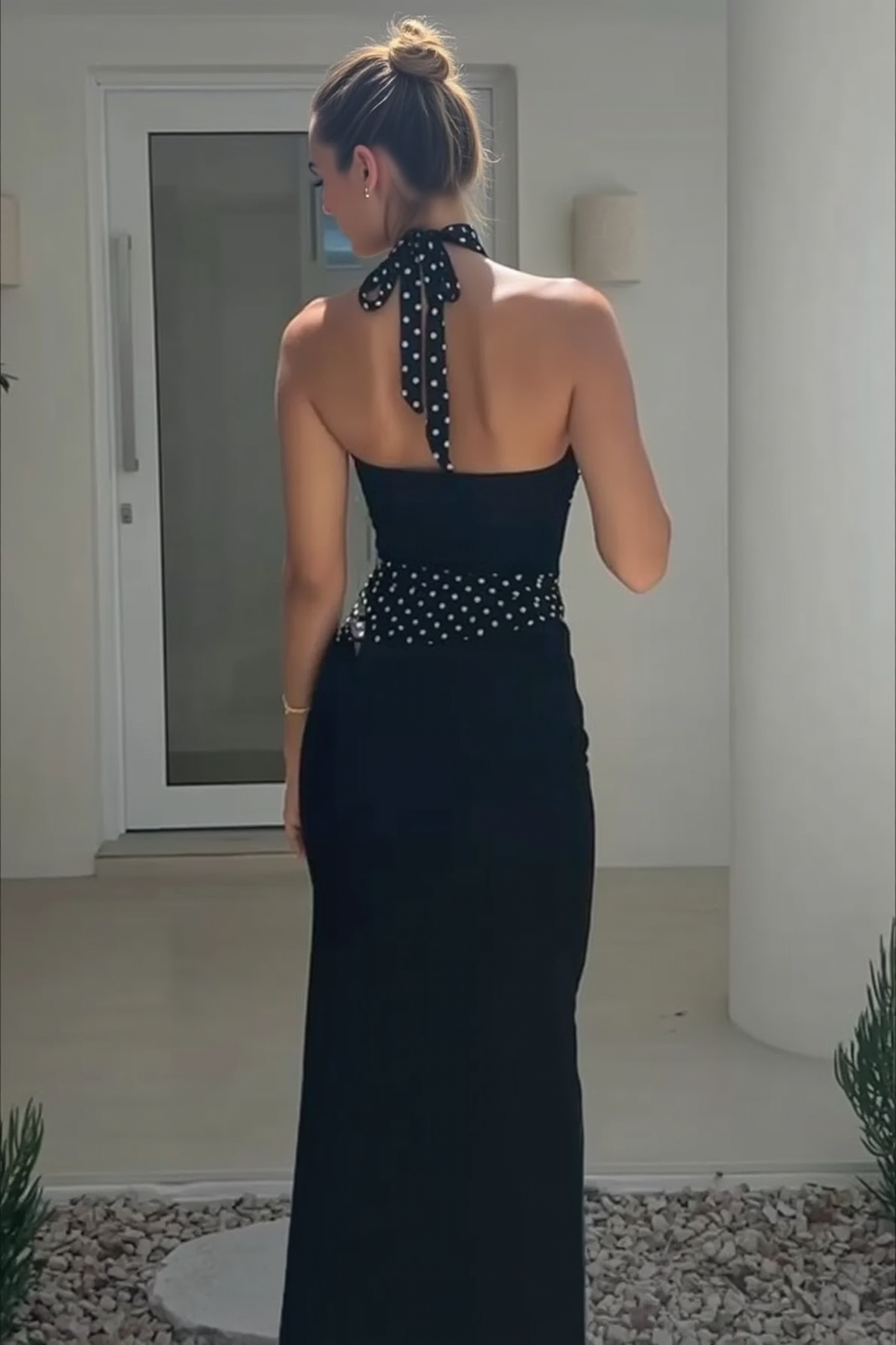 Backless Halter-Neck Dress