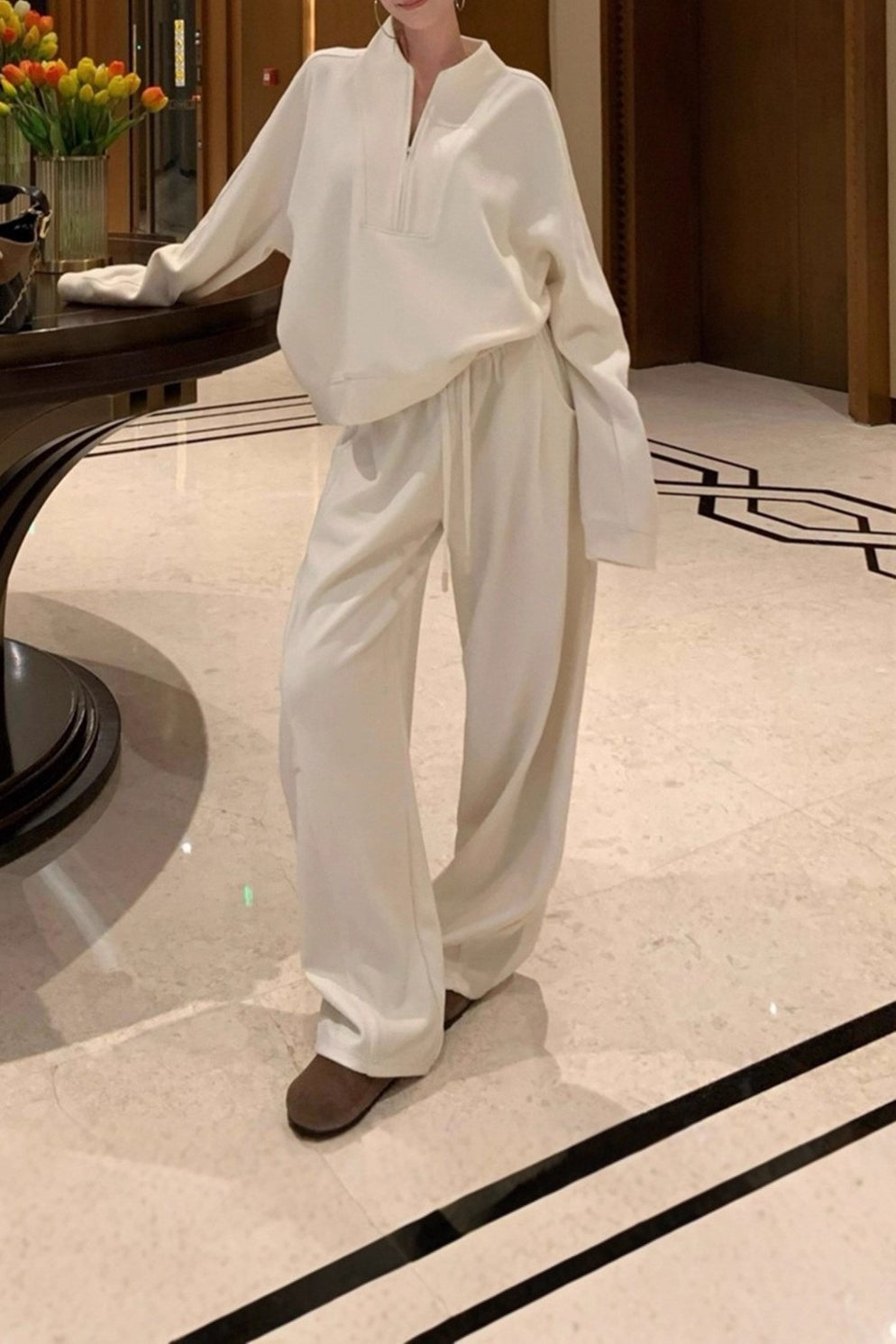 Quiet Luxury Hoodie Joggers Activewear Set