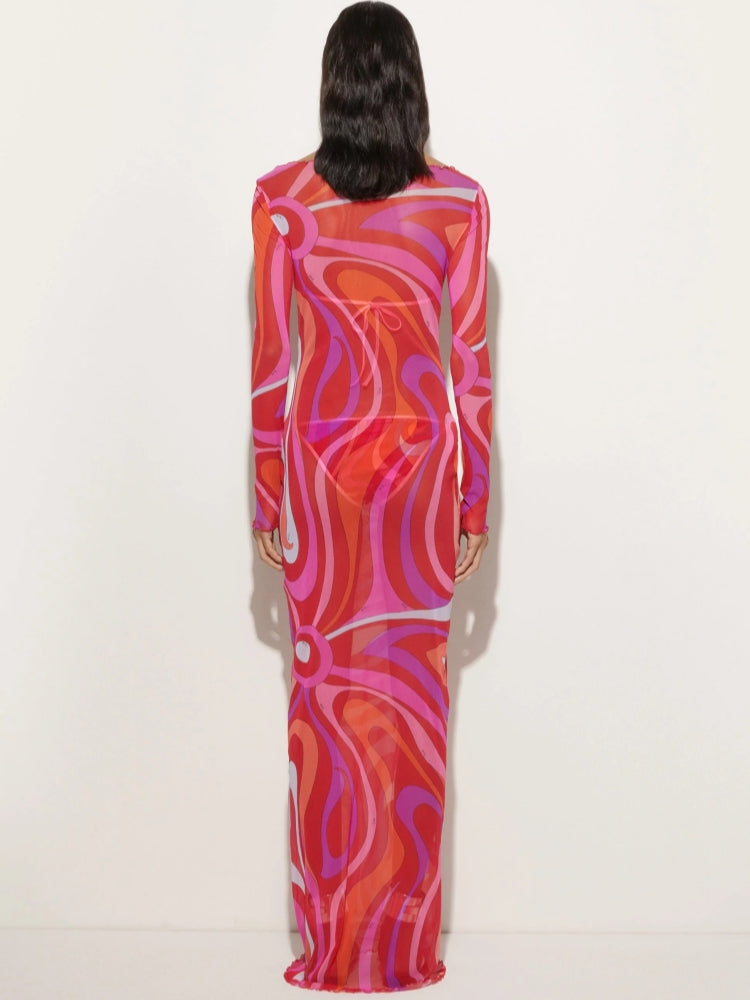 Marm Chiffon Maxi Dress - View 3