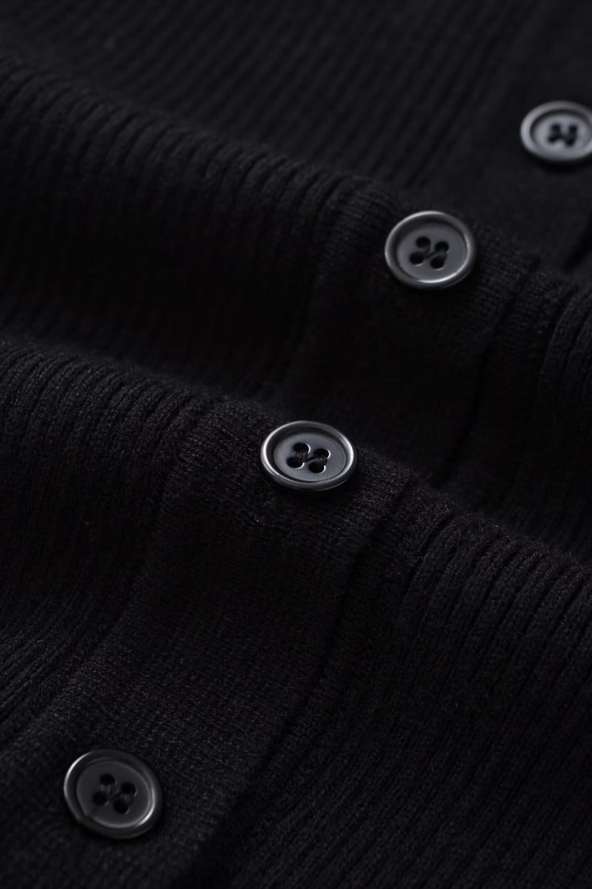 Snood Neck Ribbed Knit Top