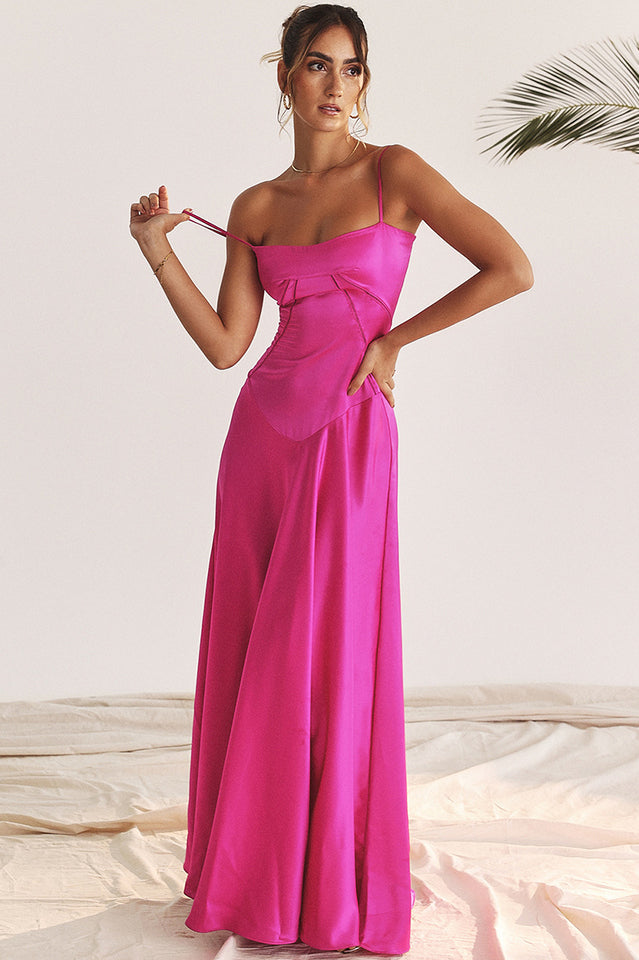 Anabella Black Lace Up Maxi Dress - View 14