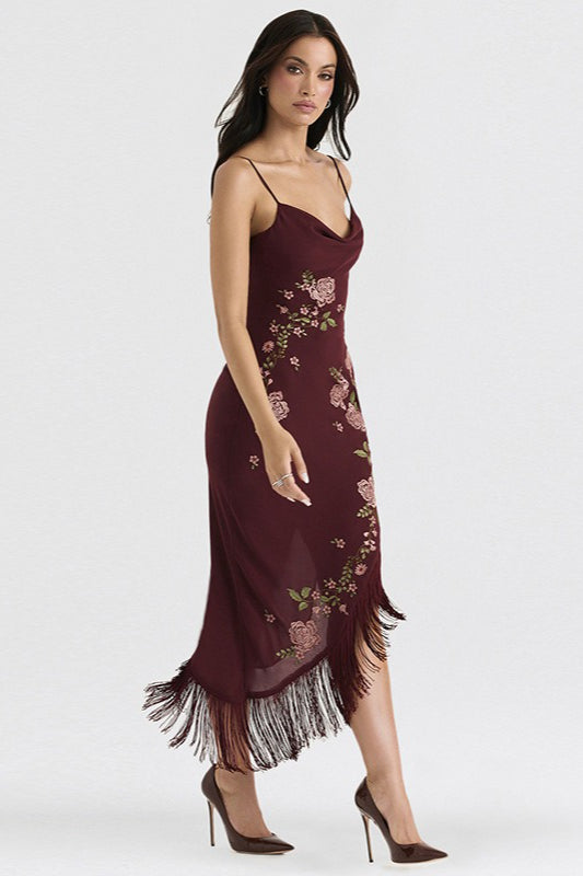 Embroidered Lace Bodycon Mini Dress