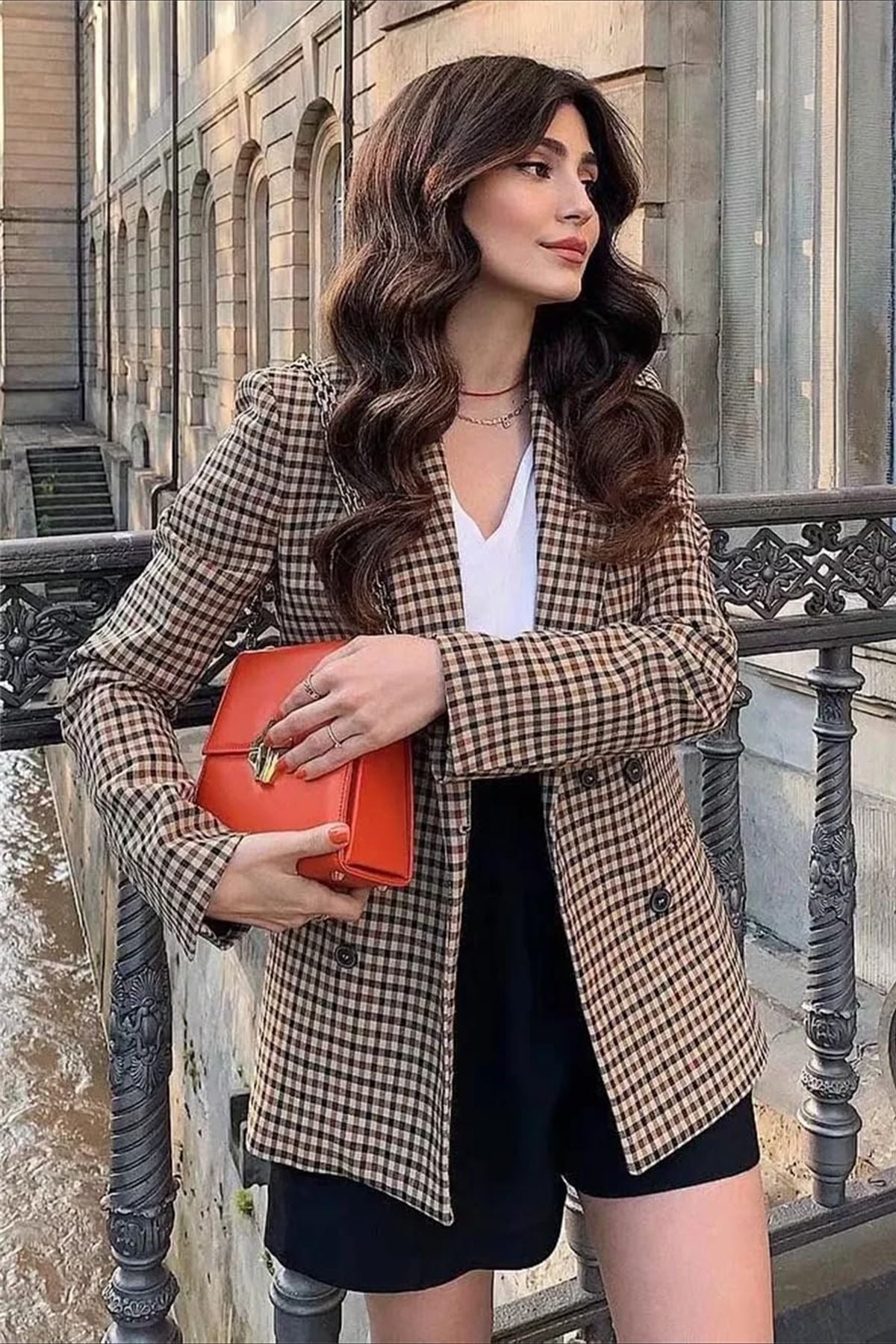 Houndstooth Office Chic Blazer