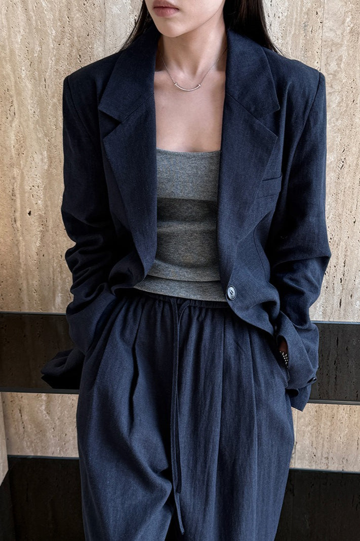 Tencel Linen Blend Blazer