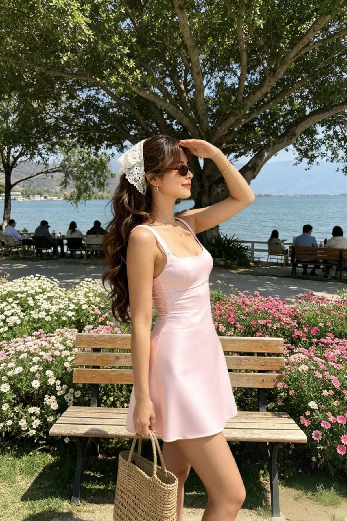 Square Neck Sleeveless Fit and Flare Mini Dress 3