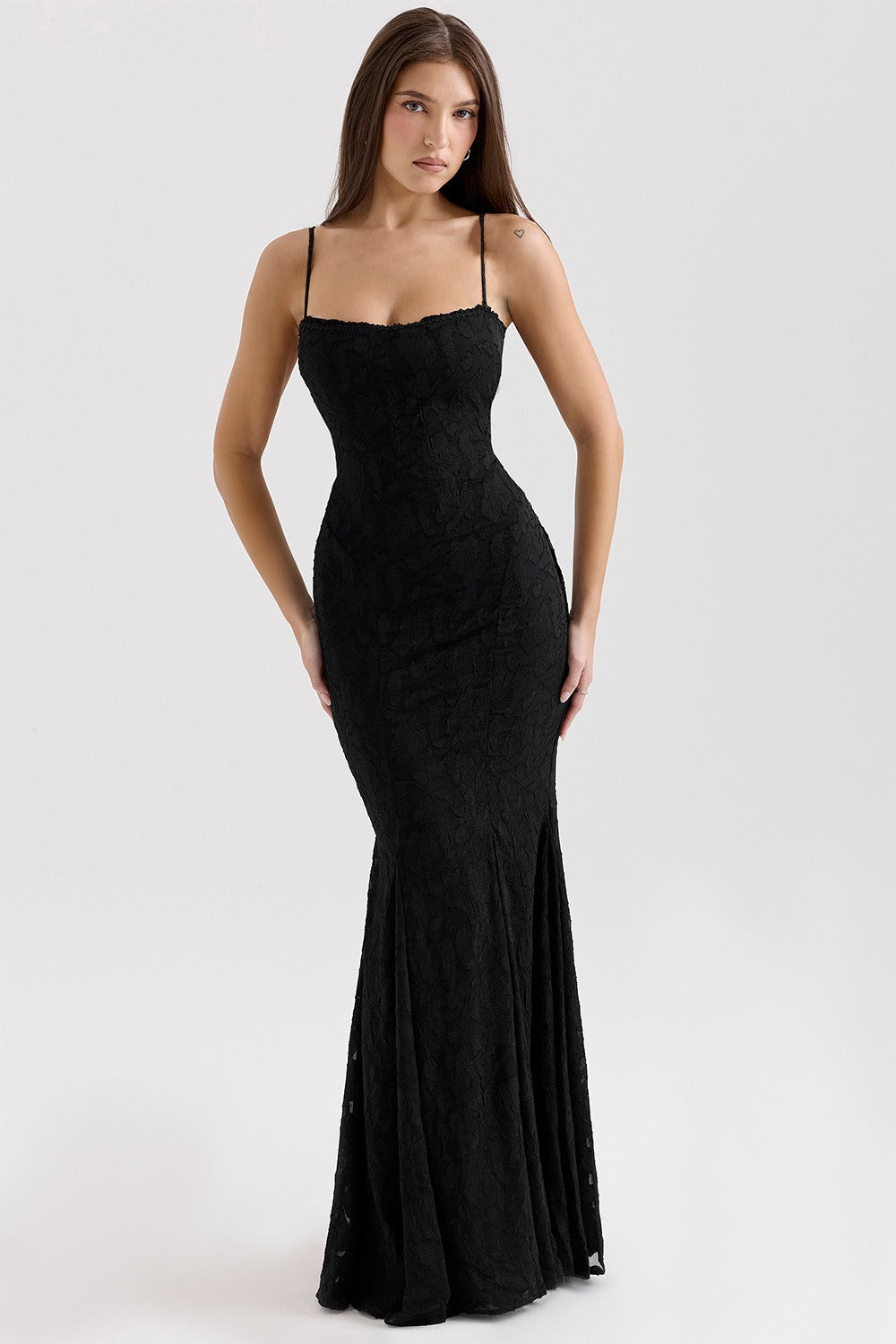 Backless Lace Maxi Dress