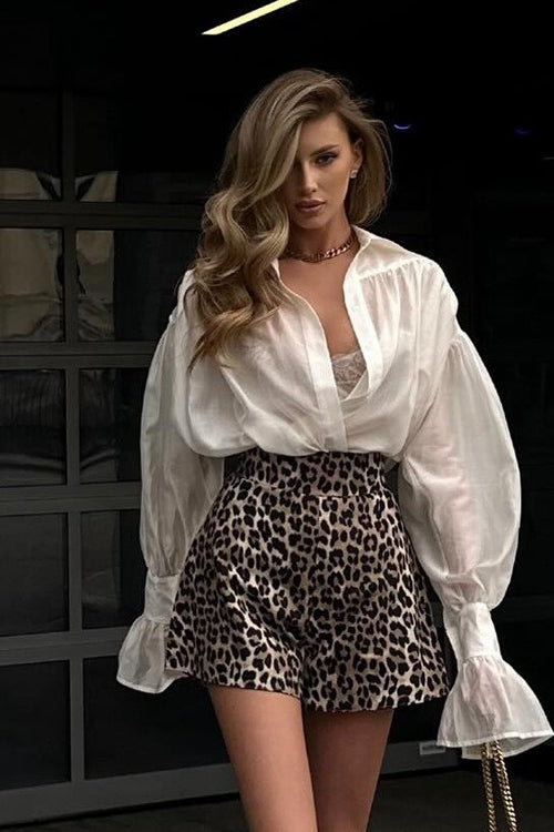Versatile Long Sleeve Collar Blouse