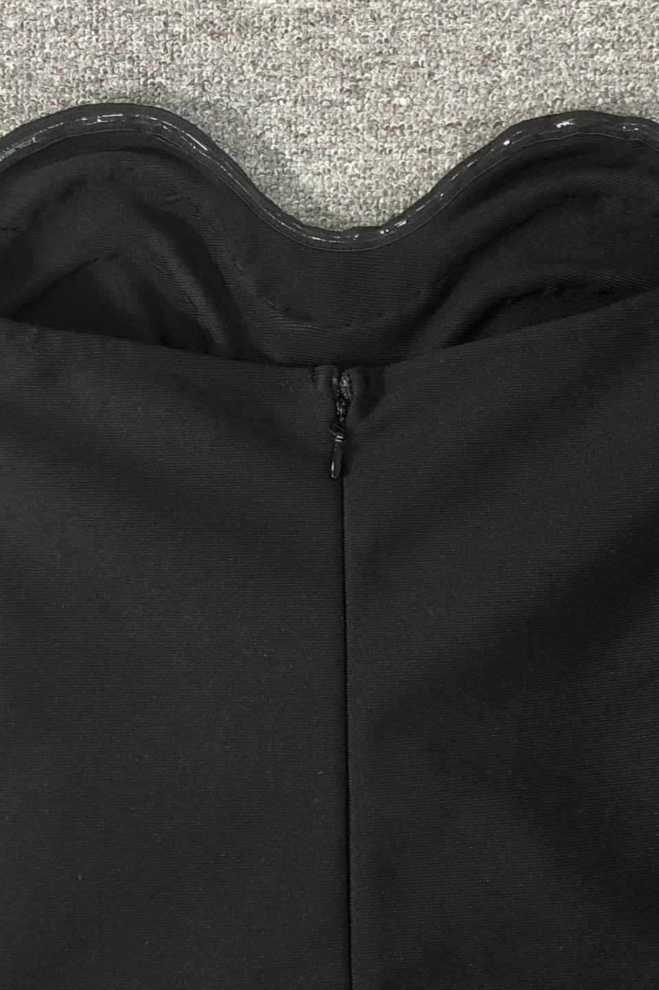 Strapless Crystal Trim Bandage Bodycon Midi Dress - View 9