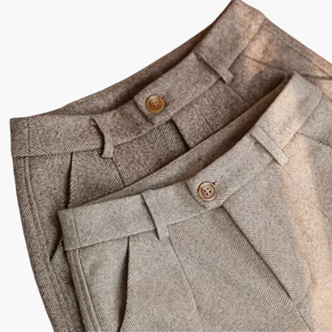 High Waist Tapered Tailored Trousers 7