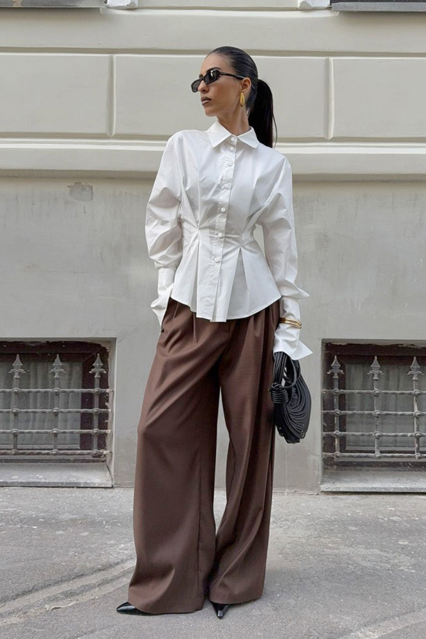 Luxe Tailored Collared Blouse