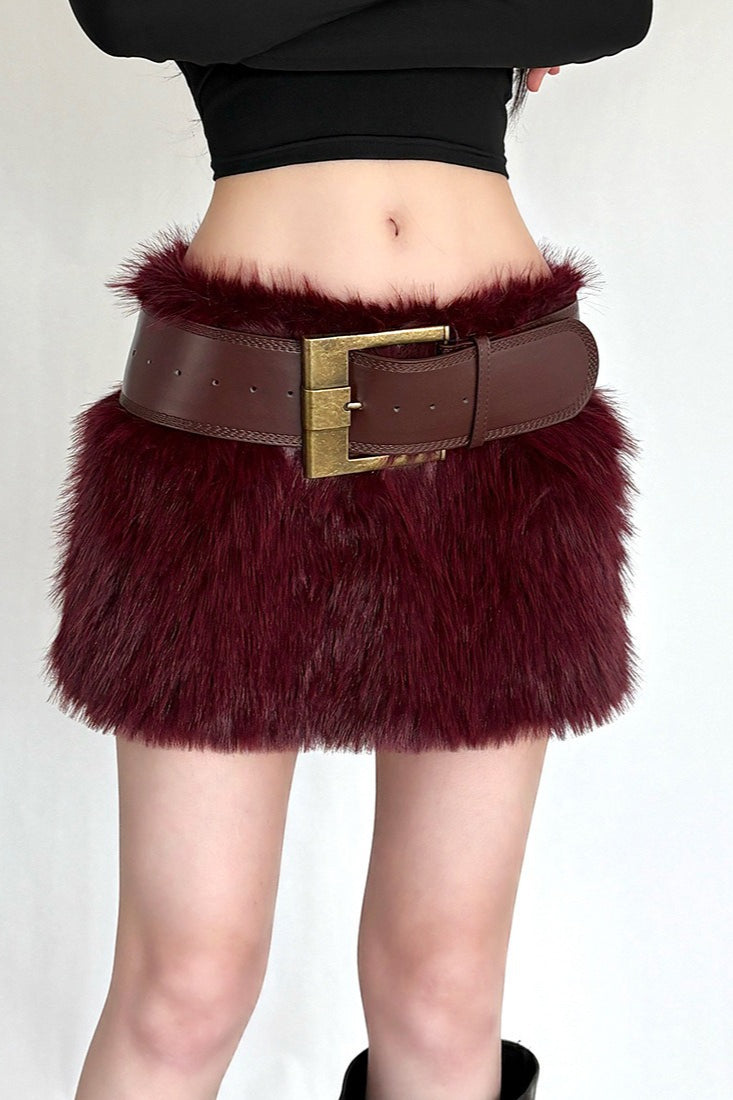Plush Bodycon Skirt