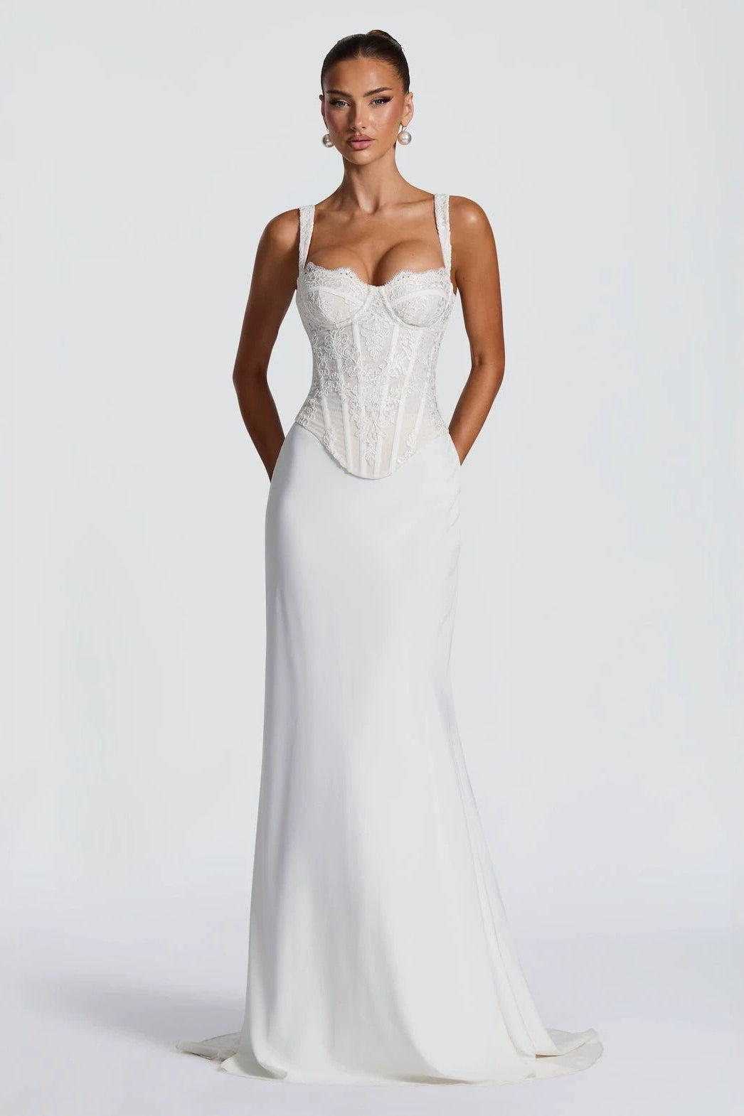 Lace Bodycon Maxi Dress