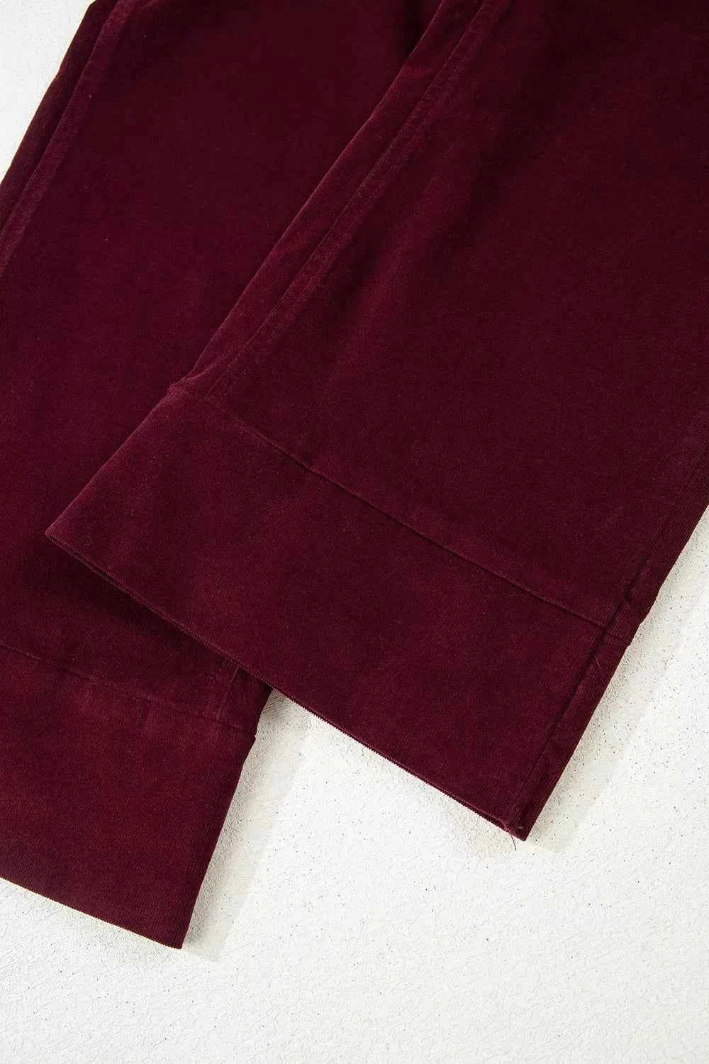 Corduroy High Waist Wide Leg Pants