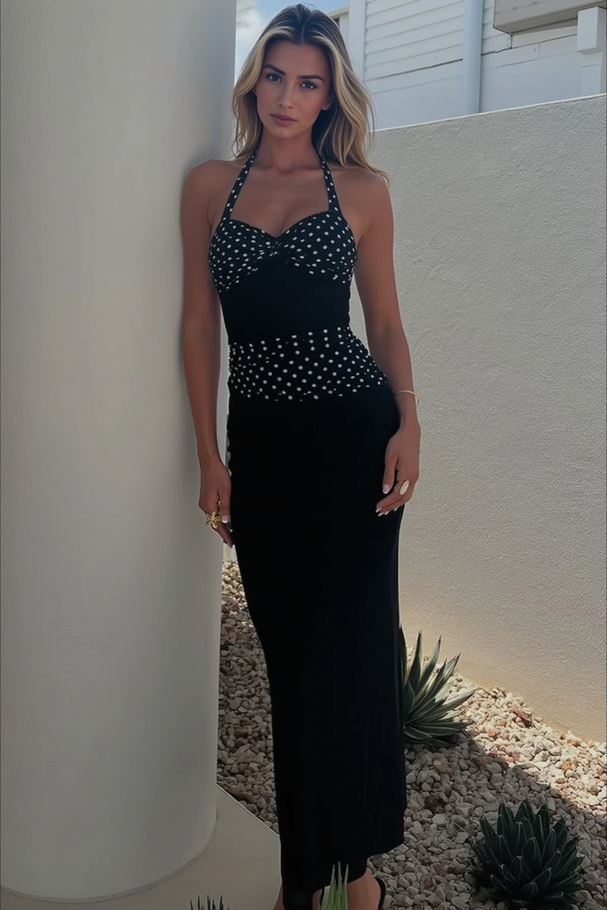Backless Halter-Neck Dress