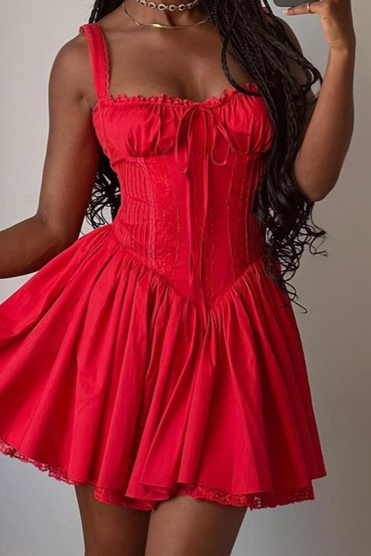 V-Neck Sleeveless Corset Bodycon Mini Party Dress - View 3