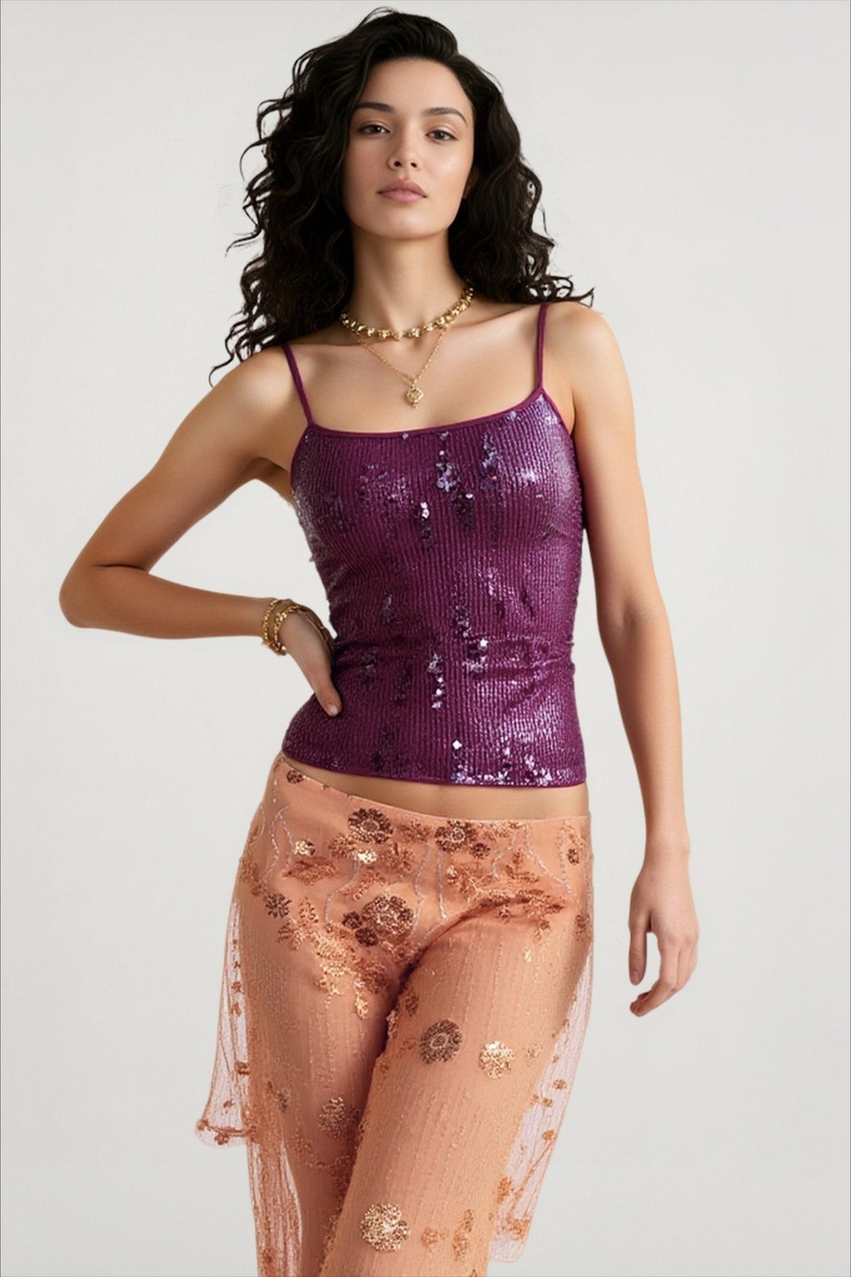 Y2K Strapless Cami Top