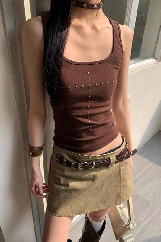 Maillard Style Sleeveless Tank Top