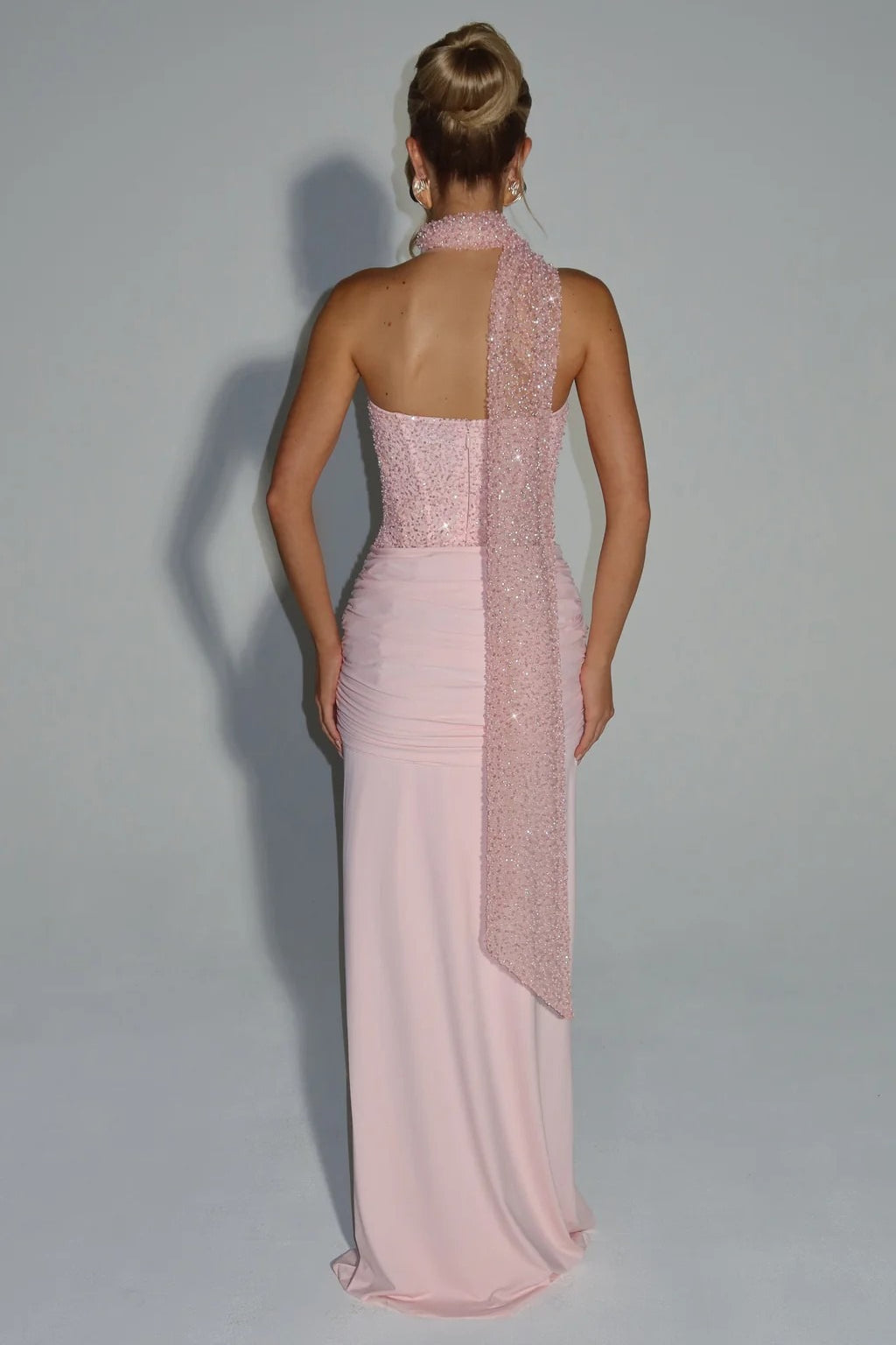 Sequin Sweetheart Strapless Bustier Mermaid Maxi Gown - View 4