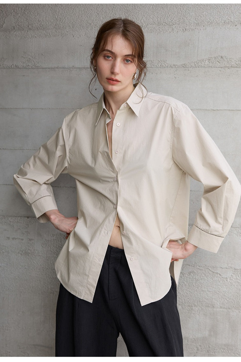 French Lazy Sheer Blouse