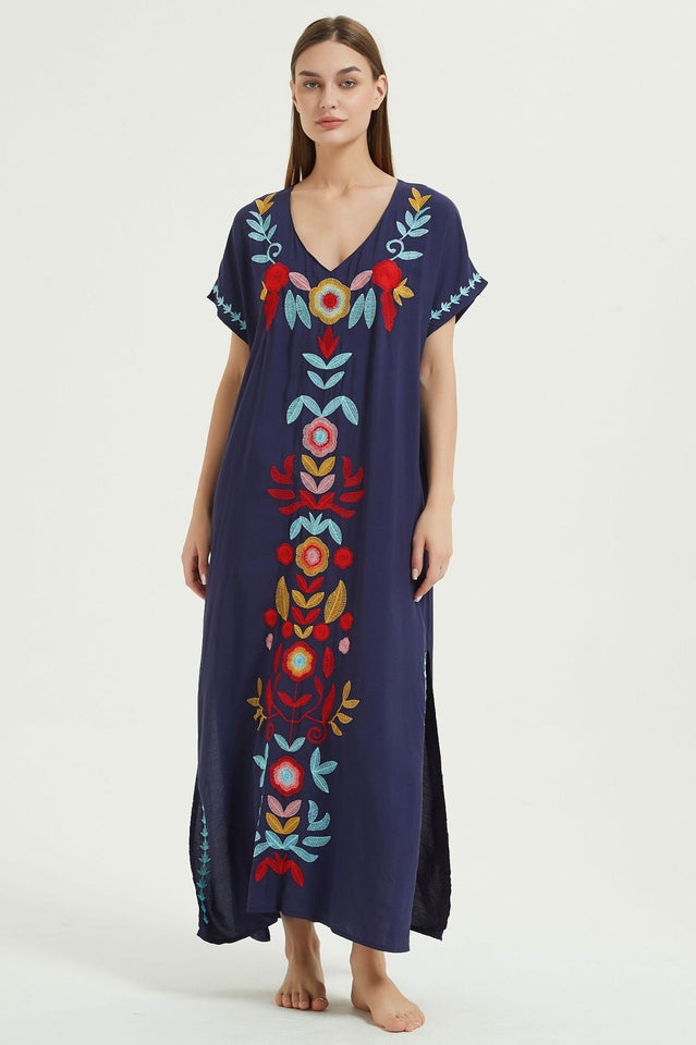 Boho Print Slit Dress | Dress In Beauty