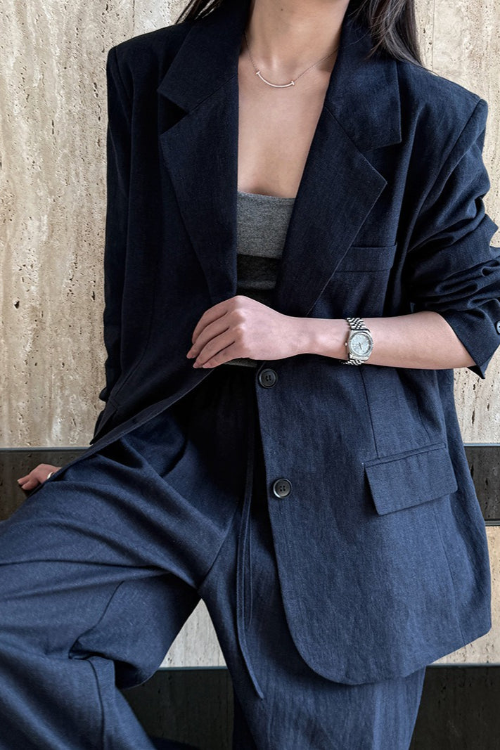Tencel Linen Blend Blazer