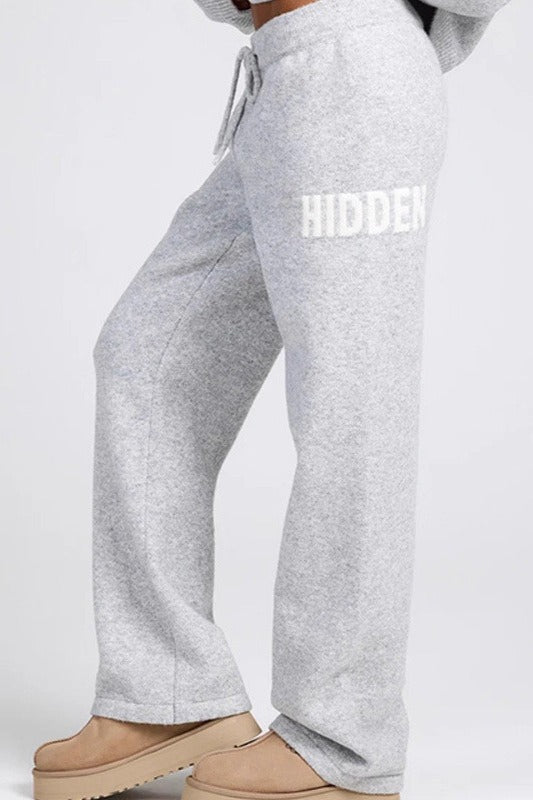 Hip Hop Street Style Sweater Pants Knit Set