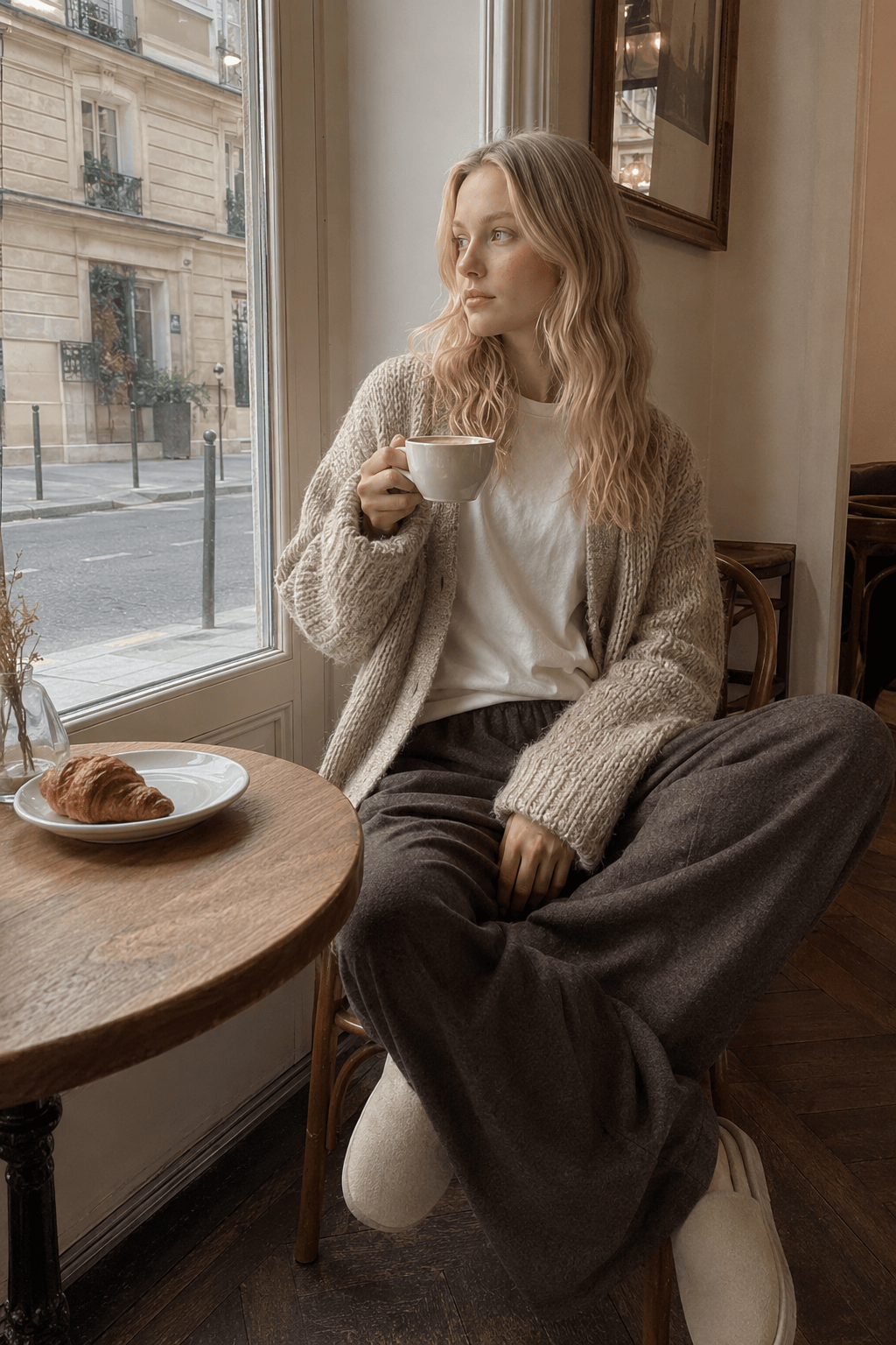 Relaxed Drapey Knit Pants