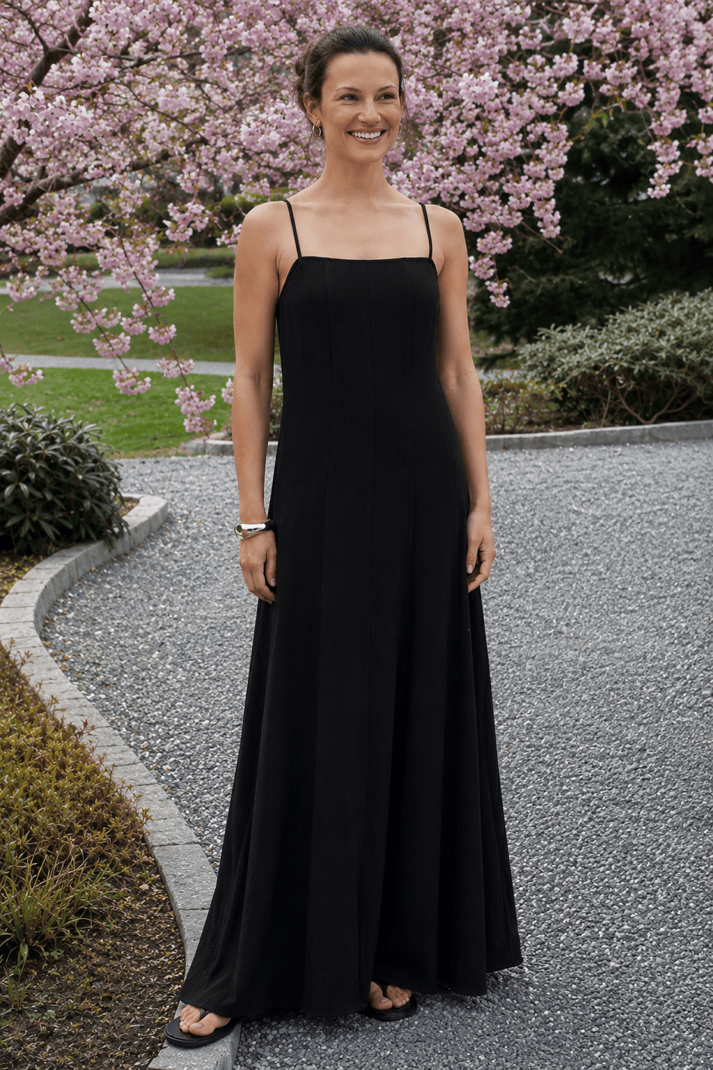 High-Waist Maxi Dress