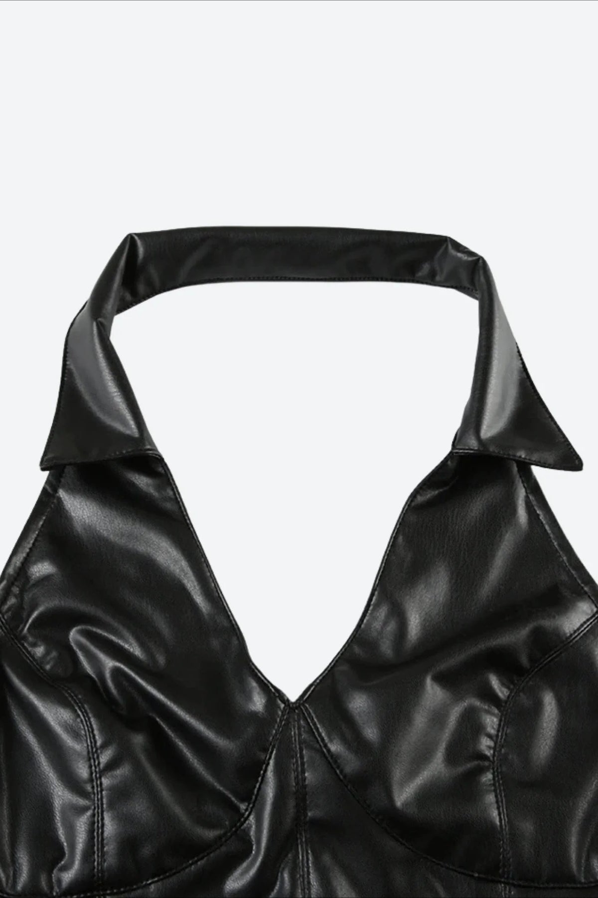 Baddie Faux Leather Crop Top