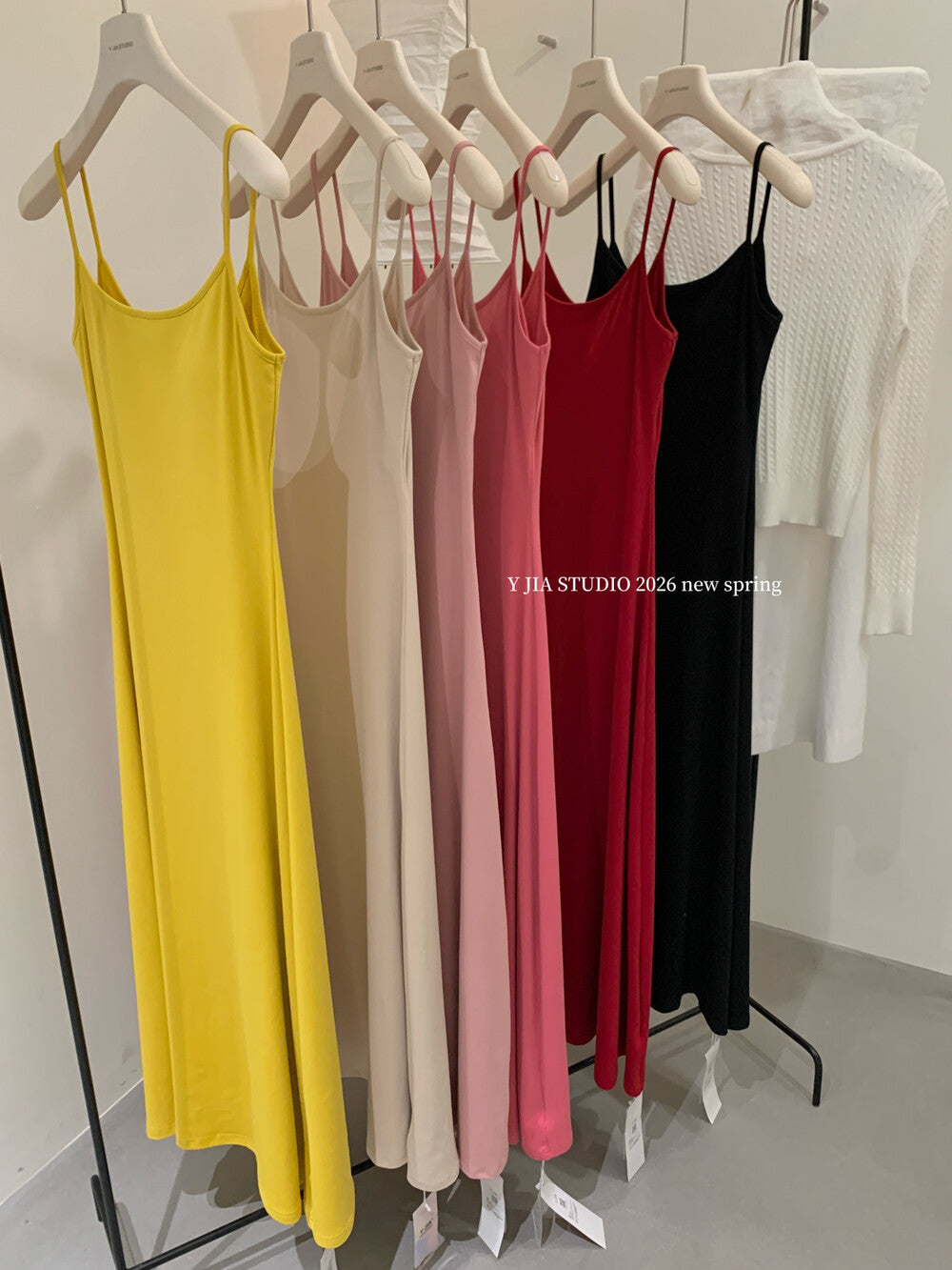 Spaghetti Strap Bodycon Slip Maxi Dress 22