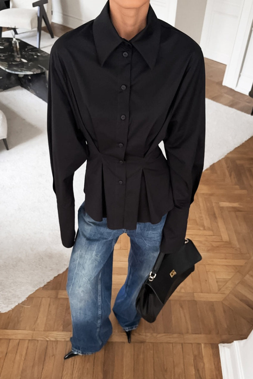 Luxe Tailored Collared Blouse