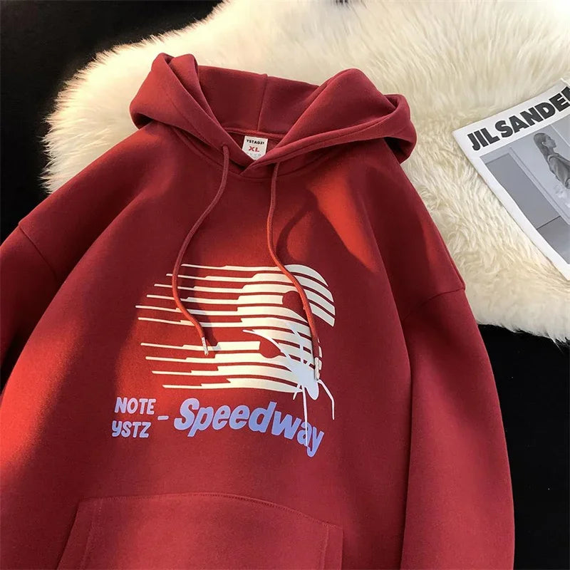 Speedway Letter Graphic Hoodie