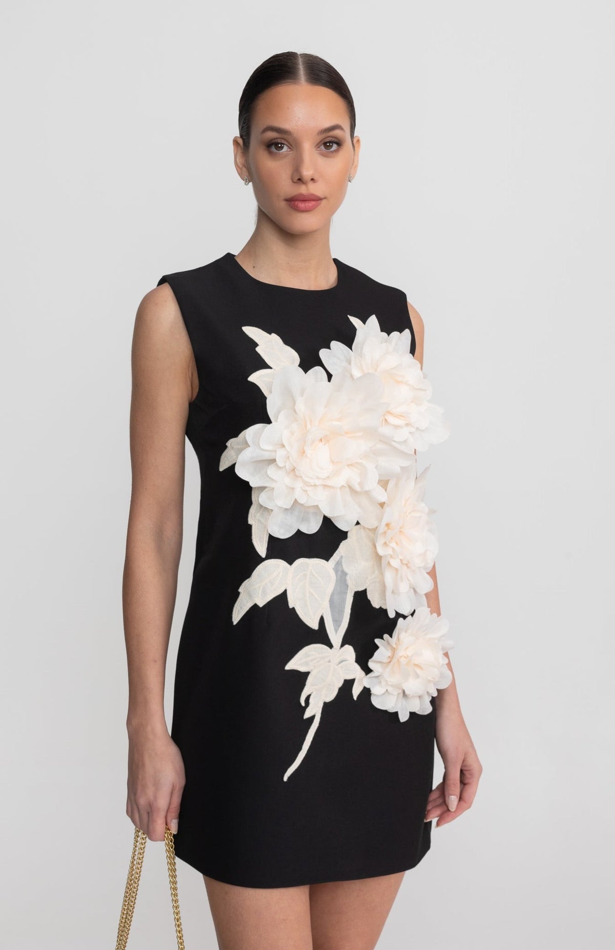 Sleeveless Mini Dress - Black