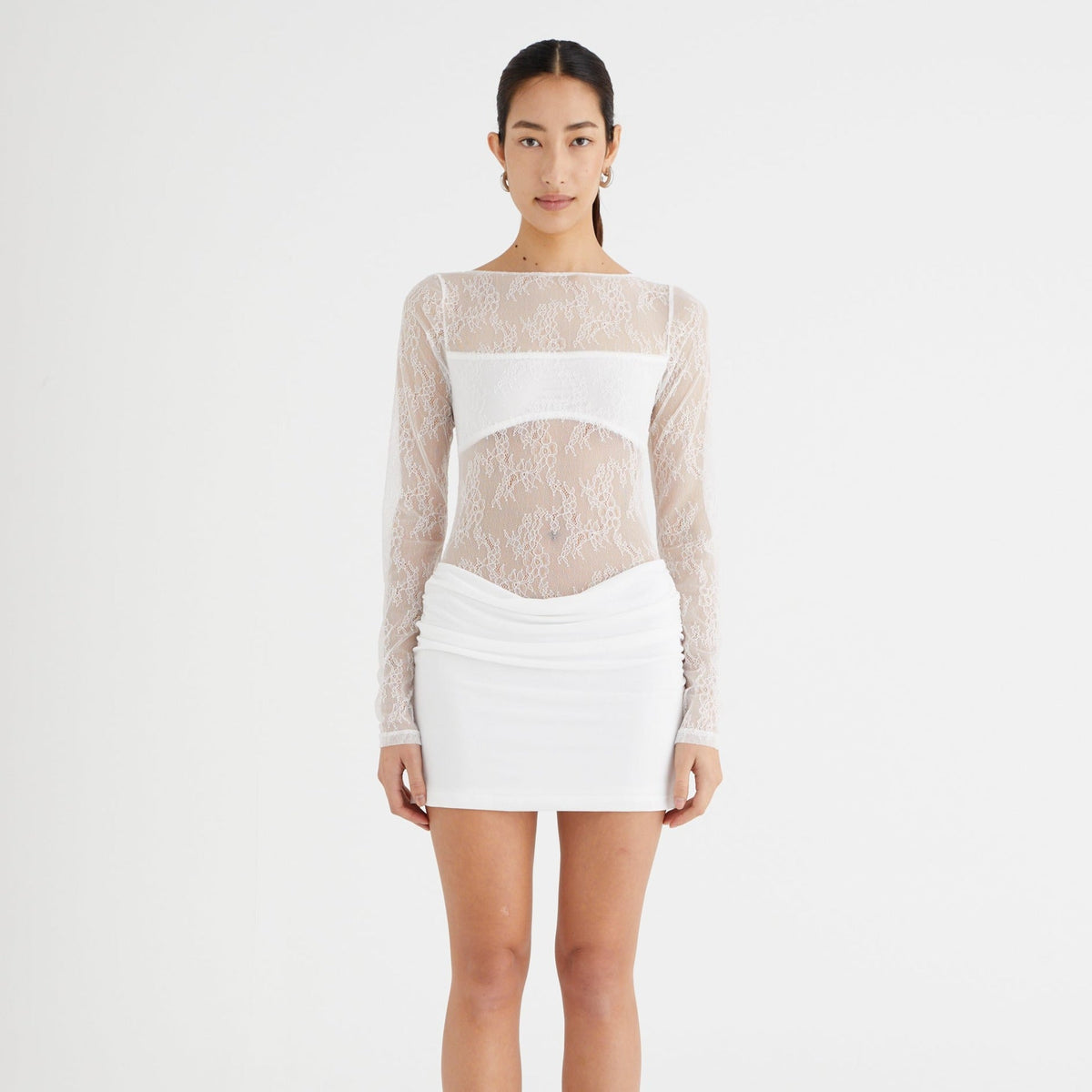 Joyful Grace Lace Mini Dress - View 11