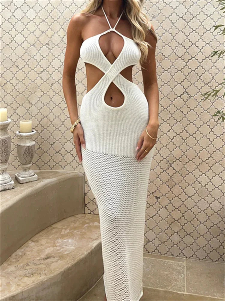 Backless Off-Shoulder Dress
