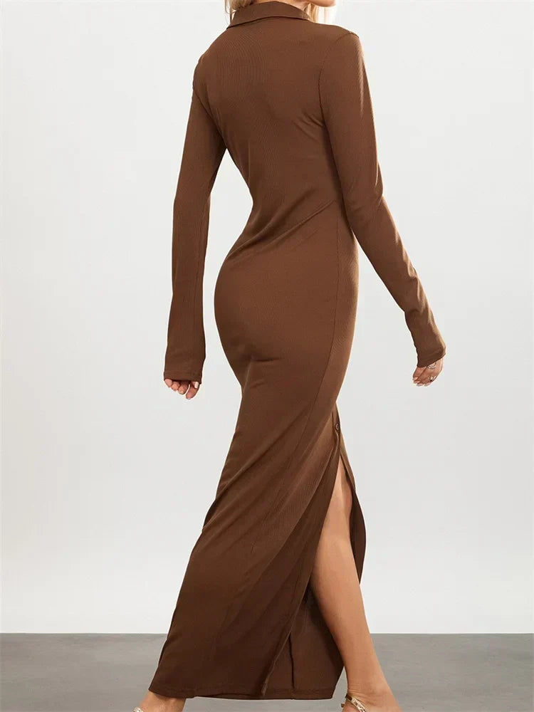 Button Down Evening Dress