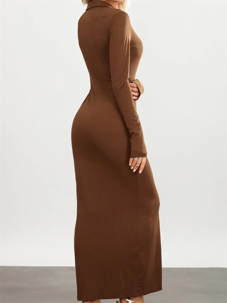 Button Down Evening Dress