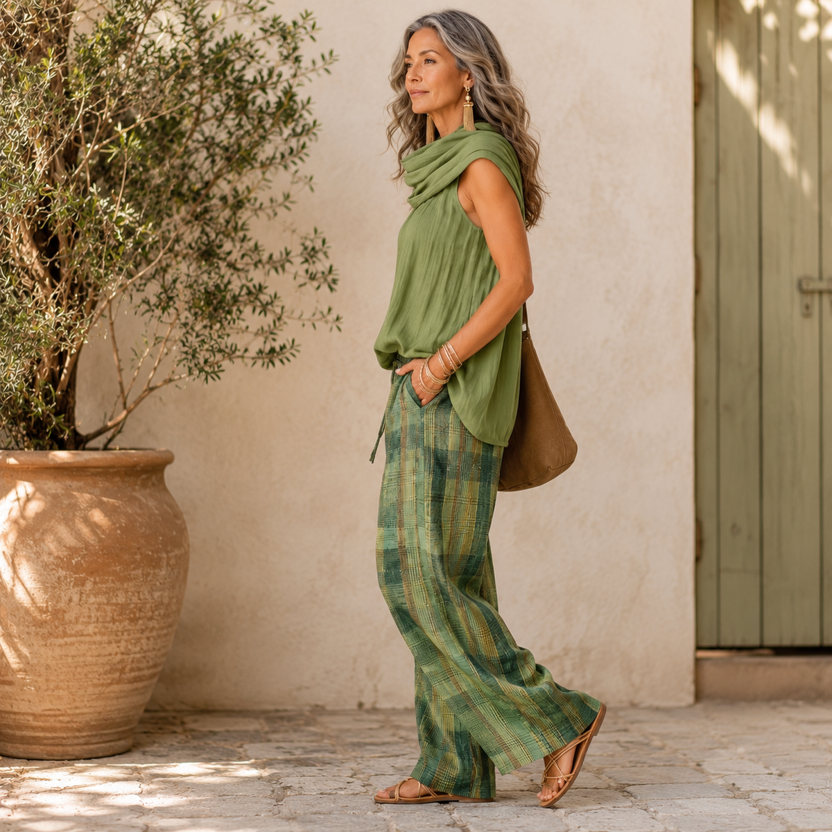 Cowl Neck Sleeveless Draped Top 6