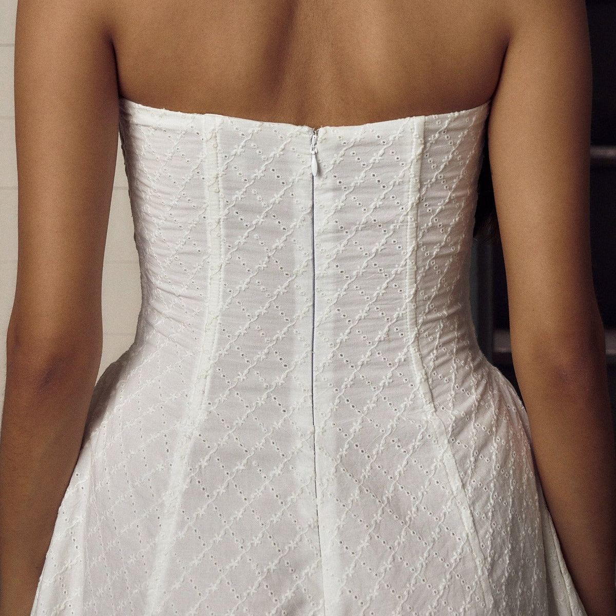 Pursuing Passion Lace Up Embroidery Mini Dress - View 7