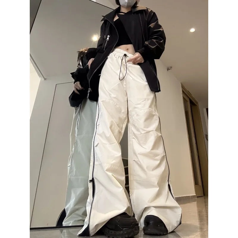 Y2K Wide Leg Cargo Sweatpants