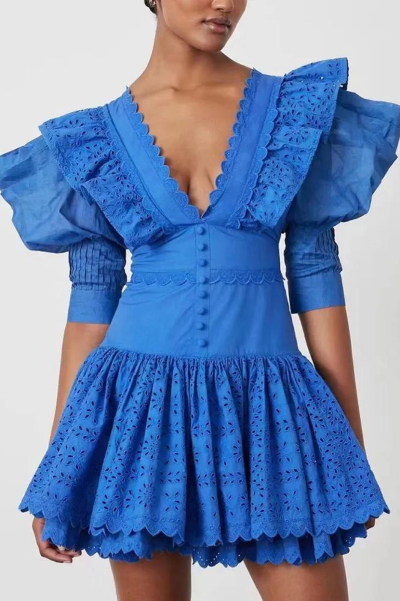 Rosalía Backless Mini Dress - View 10