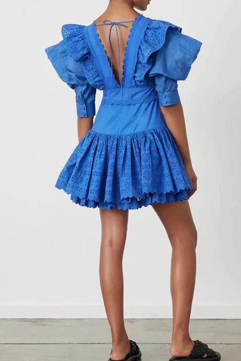 Rosalía Backless Mini Dress - View 4