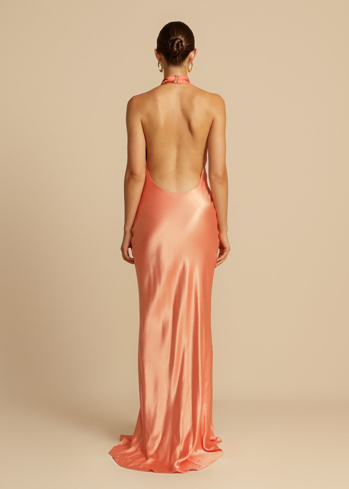 Amara Satin Maxi Dress - View 9