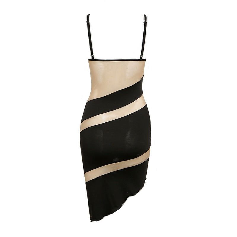Mermaid Mesh Cut Out Midi Dress - View 10