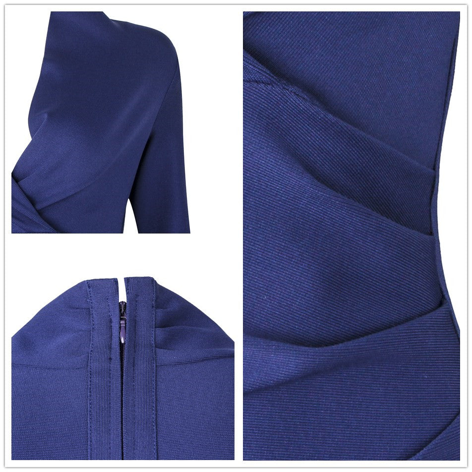 Full Gown Celebrity Club Gown - V Bodycon Deep Bandage